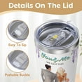 thumbnail image 3 of 20oz Insulated Wedding Tumbler Stainless Steel Water Bottle Anniversary Gift for Her Perfect for Wife, Bride, Best Friends, Husband, 3 of 6
