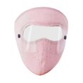 thumbnail image 1 of Winter Cold Weather Face Thickened Fleece Dustproof Coldproof Face Ski for Outdoor Cycling Hiking Skiing Pink, 1 of 8