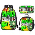 thumbnail image 1 of Juego de mochilas escolares Zombies Plants, 3 piezas con bolsa de hombro, 1 of 1