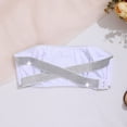 thumbnail image 4 of PMVFHDE Backless Strapless Bandeau Bra Seamless Lightweight Wirefree Daily Casual Women White - L, 4 of 8