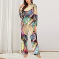 thumbnail image 2 of Hirioo Easter Eggs for Women's Pajama Sets 2 Piece Pjs Women's Long-Sleeved Pajama Set Button Down Sleepwear,S-XXL-Small, 2 of 7