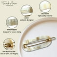thumbnail image 3 of French Amie Mini Oval 2&rdquo; Celluloid Handmade Snap Tige Boule Hair Clips, 3 of 38