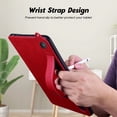 thumbnail image 3 of Protective Case for Amazon Kindle Fire HD 8 Tablet & HD 8 Plus Case (2024/2022/2020 Release) 12th/10th Gen, PU Leather Slim Lightweight Stand Hand Strap Shockproof Cover for Kindle Fire HD 8,Red, 3 of 7
