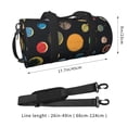 thumbnail image 4 of Fotbe Planets And Their Moons Pattern Foldable Sports Gym Bag with Wet Dry Pocket, Ultralight Travel Bag, Large Capacity Duffel Bag, Splash Proof Carry on Bag, Overnight Bag, Weekender Bag, 4 of 8