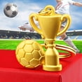 thumbnail image 3 of Mightlink Football Keychain Three-dimensional Exquisite Workmanship Electroplating Football Fans Accessory Metal Texture Decorate Polishing Country Soccer Club Fans Key Chain for Men, 3 of 6