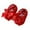Red, variant on MUXiin Newbron Baby Girls Mary Jane Shoes with Headband Soft Sole Anti-skidding Bowknot Lace Princess Flats Shower Wedding Dress Crib Shoes