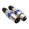 thumbnail image 2 of 8 Uds 4 XLR Enchufe 3 Pines para Accesorios Línea Audio Micrófono DIY, 2 of 6