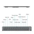 thumbnail image 3 of Plegable, ABS 90 MAH DECORDADA BATORIA PORTABLE TECLADO INALÁMBRICO COMPATIBILIDAD AMPLIA PARA TABLETA, 3 of 7