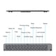 thumbnail image 3 of Teclado Plegable Inalámbrico ANGGREK Amplia Compatibilidad Recargable Para Tableta, 3 of 8