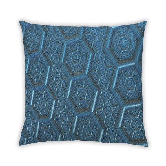 Ahgly Company Outdoor Square Contemporary Throw Pillow, 18 inch by 18 inch
