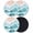 Green, variant on Aqua Coastal Beach Coasters Set of 6, Soft Absorbent Coasters for Drinks, Modern Oil Painting Nautical Non-Slip Cup Coaster Mat with Rubber Bottom for Home Kitchen Desk Coffee Bar Table Decor 4"