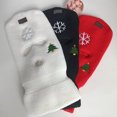 thumbnail image 5 of Funda para la cara de pasamontañas, pasamontañas navideña con 3 agujeros, funda para la cara con agujeros navideños, funda para la cara de punto navideña, la mejor de su clase, 5 of 5