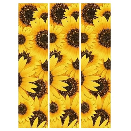 Sunflower Pattern Edible Image Cake Strips By TNCT - 3 Pre-Cut Strips 2.6″ x 10.5″