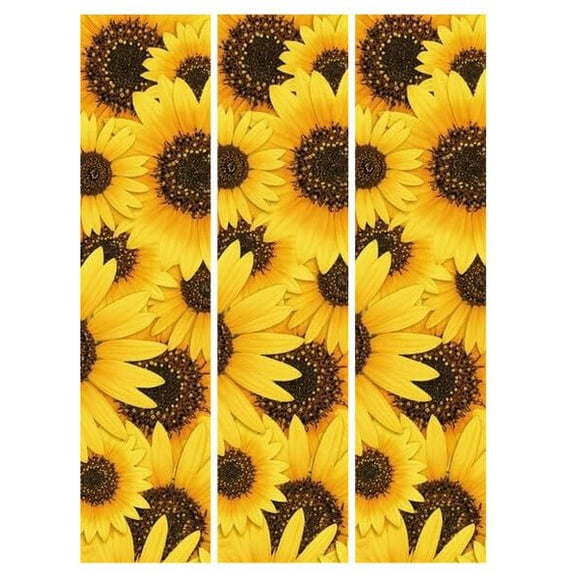 Sunflower Pattern Edible Image Cake Strips By TNCT - 3 Pre-Cut Strips 2.6″ x 10.5″