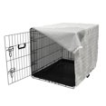 thumbnail image 3 of Abstract Dog Crate Cover, Nostalgic Repeating Pattern with Tiny Squares on Vertical Lines, Easy to Use Pet Kennel Cover Small Dogs Puppies Kittens, 7 Sizes, Off White Multicolor, by Ambesonne, 3 of 6