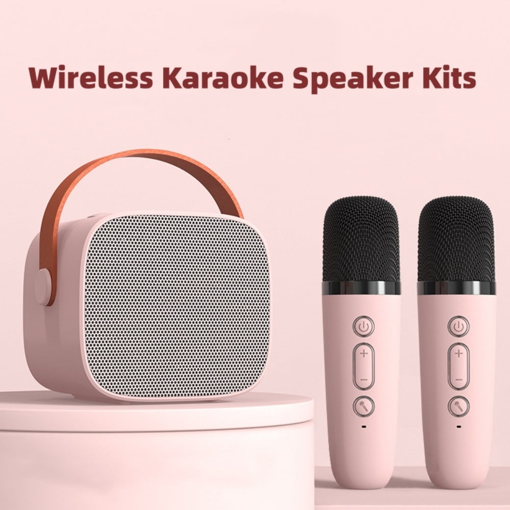 Mini Machine for Kids and Adults Portable Speaker with Wireless Microphone ,True Acoustic Power Amplifier