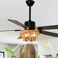 thumbnail image 4 of Bella Depot 52" Farmhouse Style Ceiling Fan with Light and Remote 6-Speed Reversible Fan, 4 of 18