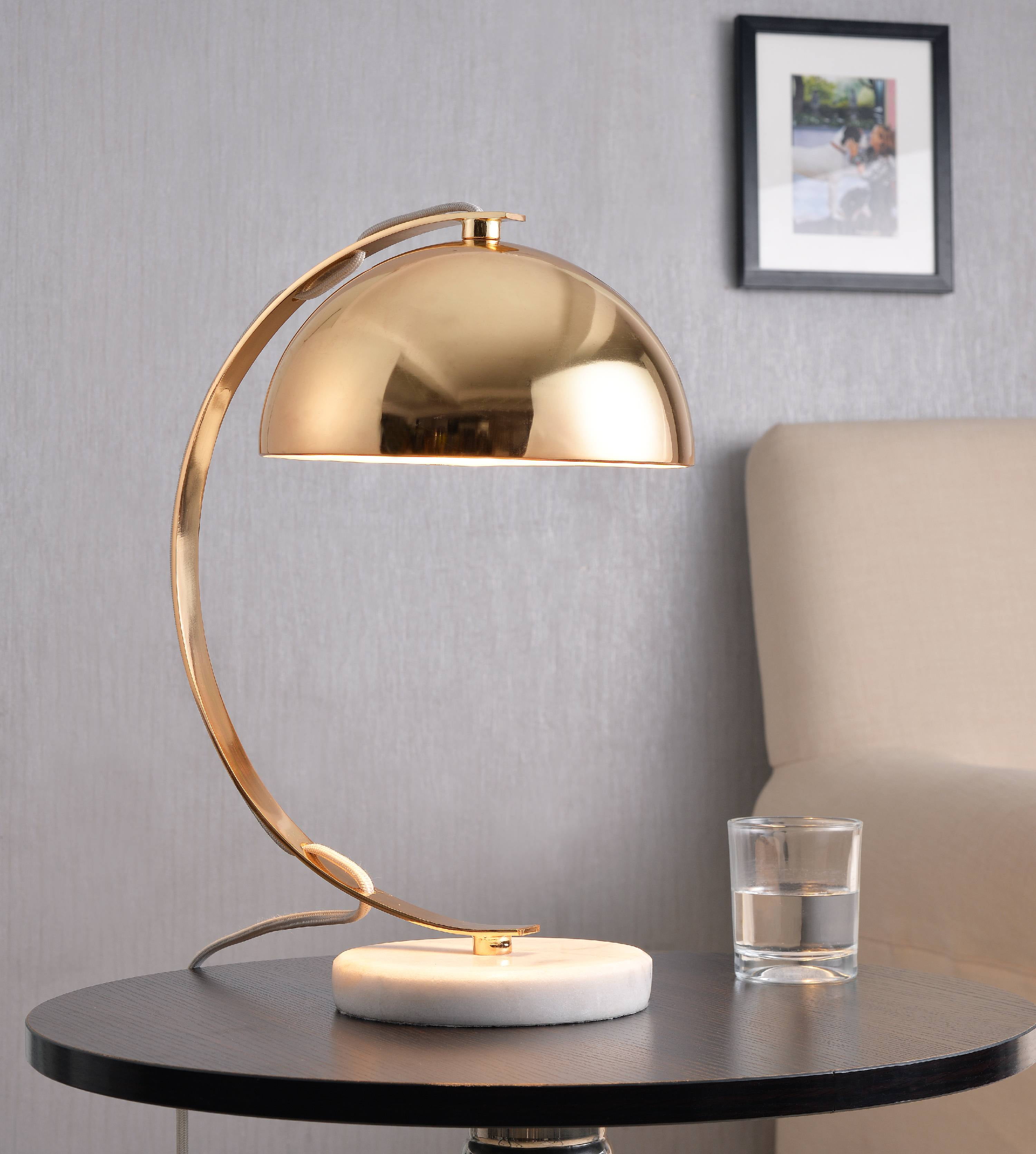 Bubble Plated Gold With Marble Base Desk Lamp Com Bubble Plated Gold With Marble Base Desk Lamp