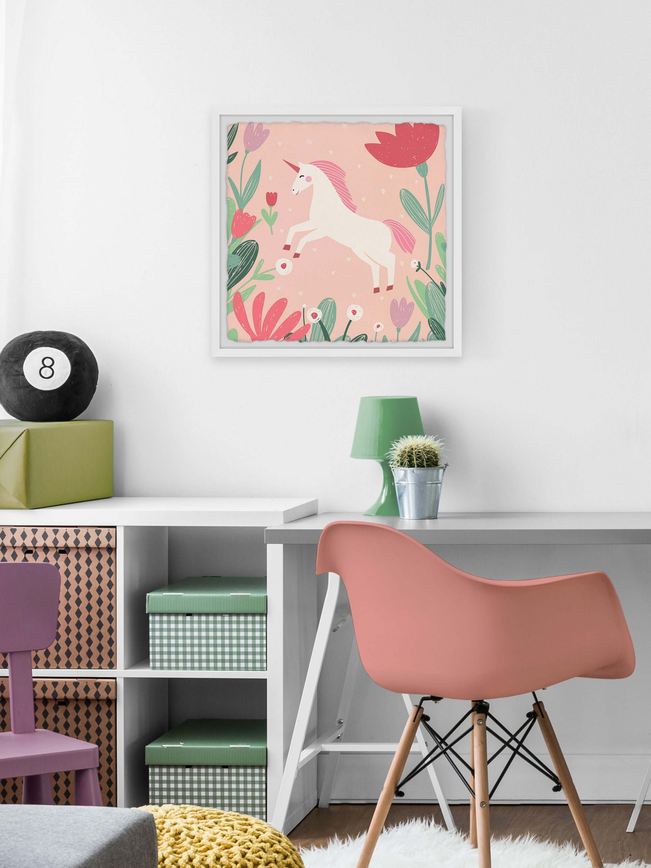 Marmont Hill The Unicorn in the Garden Framed Wall Art