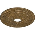 thumbnail image 3 of Ekena Millwork 18"OD x 3 1/2"ID x 1 3/8"P Warsaw Ceiling Medallion (Fits Canopies up to 3 1/2"), Hand-Painted Rubbed Bronze, 3 of 6