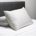 thumbnail image 6 of Fishers Finery 30 Momme 100% Pure Mulberry Silk Pillowcase for Hair & Skin, Grade 6A, Standard, White Stripe, 6 of 7