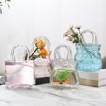 thumbnail image 4 of Sac à Main en Verre pour Boissons, avec Design de Sac à Main Distinctif, 720 ml, Verres à Vin Épais Funky, Vase Bol à Poisson, Comprend une Paille Pratique, pour Boisson Jus Cocktail Fleurs Chambre (Bleu Ciel), 4 of 9