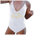 thumbnail image 1 of MKLEKYY Trajes De Baño Dama Women V Neck Fashion Print Strap Swimsuit Sexy Bikini Swimwear Bathing Backless Sleeveless Swimsuit, 1 of 4