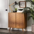 thumbnail image 2 of Kenswick 30" Chevron 2 Portes Armoire d'Accent en Caramel, 2 of 5