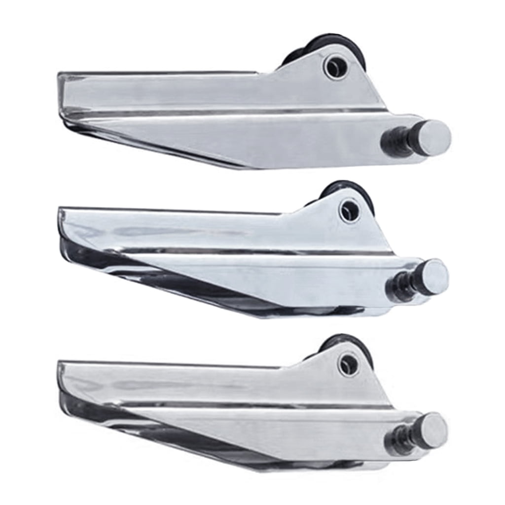 Roller Bracket Marine Docking Hardware Accessories with Quick Release Pin Stainless Rollers Fixed Bracket