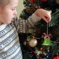 thumbnail image 3 of Hwkond Up to 50% off Christmas Indoor Decoration Christmas Wrought Iron Bell Decoration Pendant Accessories Rope Holly Berry Xmas Tree Festival Wall Door Hanging Ornament,Green, 3 of 5