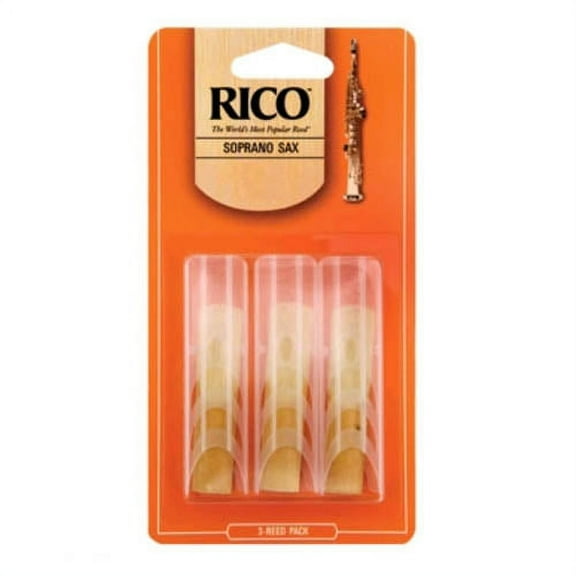 Rico by D'Addario Soprano Sax Reeds, Strength 2, 3-pack