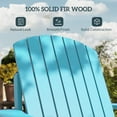 thumbnail image 5 of Outsunny Oversized Adirondack Chair, Outdoor Fire Pit and Porch Seating, Classic Log Lounge w/ Built-in Cupholder for Patio, Garden, Lawn, Sky Blue, 5 of 9
