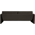 thumbnail image 3 of Meridian Furniture Stylus Brown Boucle Fabric Sofa, 3 of 42