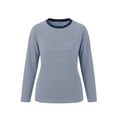 thumbnail image 6 of Yutgune Women's Striped Sweatshirt Crew Neck Long Sleeve Shirts Loose Casual Fall Top, 6 of 6