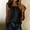 A1 Black, variant on Gauze Shirts for Women Halter Top Button Hem Shirts Casual Summer Gauze Shirt Boho Shirts Loose Fit Cami Y2K Cute Tops Summer Clothes Solid Color Shirts Plus Size Shirts