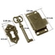 thumbnail image 5 of Juegos de cerraduras para puertas de armarios vintage, cerraduras para armarios, cerraduras para muebles antiguos con llave para buzones, taquillas, armarios, cajas de herramientas, 5 of 8