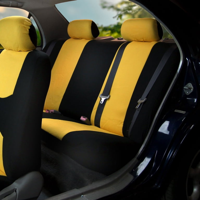 FH Group FB052115 Full Set Multi Functional Flat Cloth Car Seat Covers, Airbag Ready and Split, Charcoal Color - with Gift - Universal Car, Truck, SUV, or Van FH Group FB052115 Full Set Multi Functional Flat Cloth Car Seat Covers, Airbag Ready and Split, Charcoal Color - with Gift - Universal Car, Truck, SUV, or Van