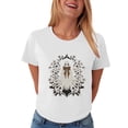 thumbnail image 6 of YDFCWXW Halloween Costumes for Women Funny Pumpkin Ghost Printed Cute T Shirts Graphic Tops Fall Tee Fashion Gift (White, L), 6 of 8