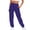 Purple, variant on Certgust Hot Sales Pants Under $20 Wide Leg Pants for Women Petite High Waisted Palazzo Flowy Drawstring Elastic Waist Trousers with Pockets Summer