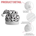 thumbnail image 4 of Fuzoiu Cute Panda Face Print Santa Hat Christmas Hat for Adults,Santa Hats with Pompom, Unisex Xmas Holiday Hat for Christmas New Year Festive Party Supplies, 4 of 6