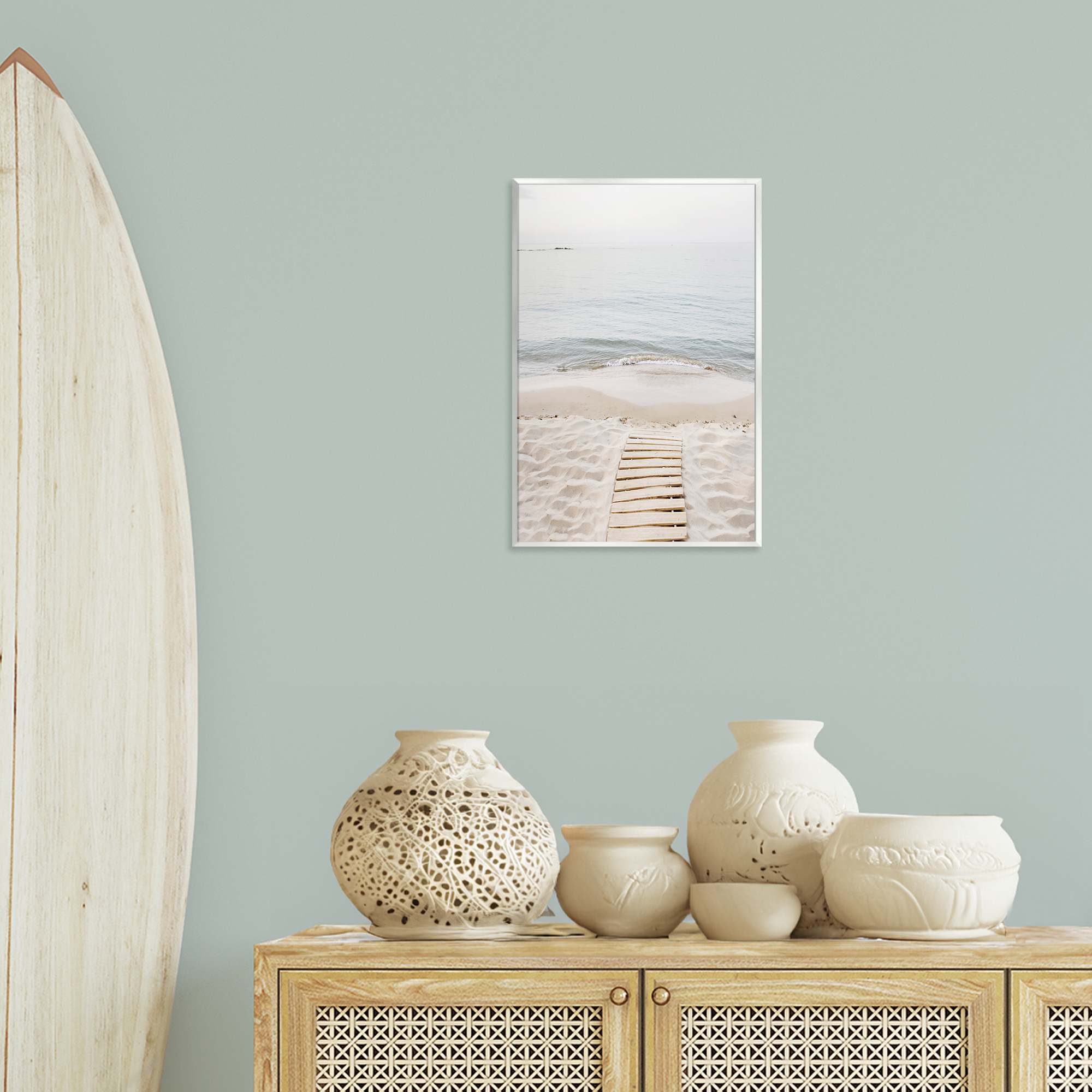 Stupell Industries Steps Toward Beach Shore Nautical & Beach Photography Unframed Art Print Wall Art, 13 x 19