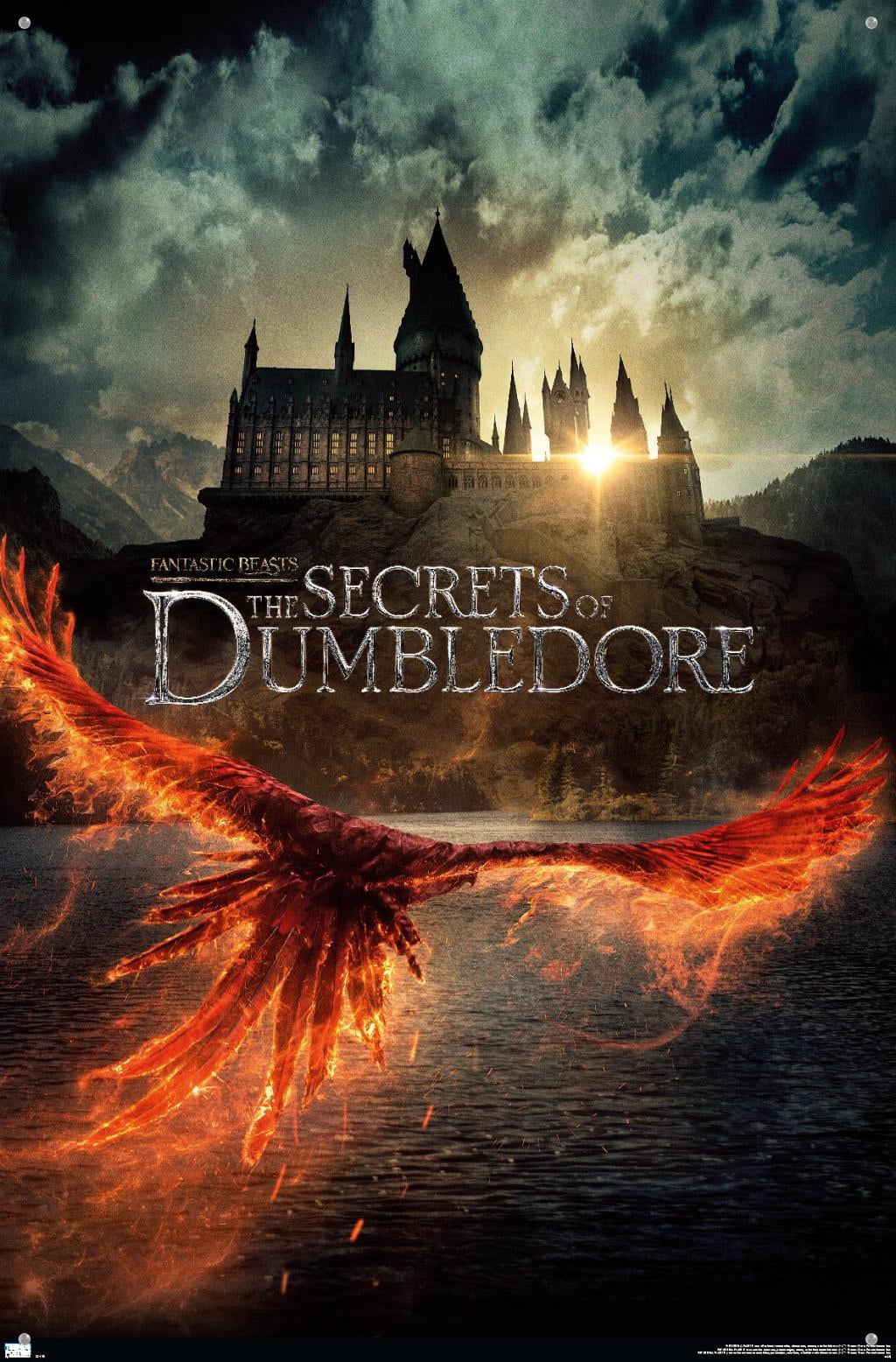 Fantastic Beasts: The Secrets of Dumbledore - Teaser One-Sheet Wall Poster with Pushpins, 22.375" x 34"