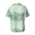 thumbnail image 2 of KLL Succulent Print Men's Shirt Short Sleeve Button Down Summer Cuba Beach Shirts- 4X-Large, 2 of 7
