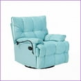 thumbnail image 4 of Single Teddy Velvet Sofa Cyan | Adjustable 150° Back | Phone Stand | Solid Wood Frame | Small Spaces, 4 of 12