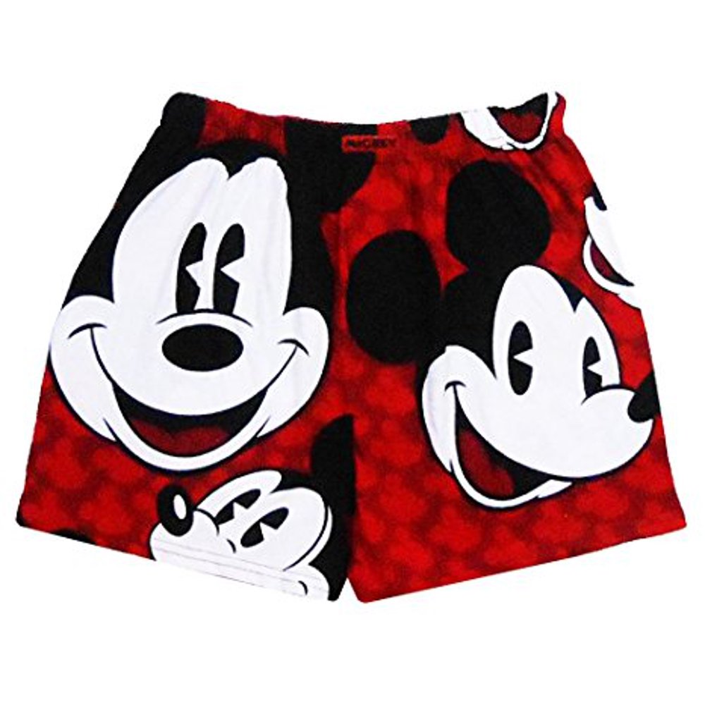 Disney [P] Disney Mens All Over Mickey Mouse Boxers Large Red LG