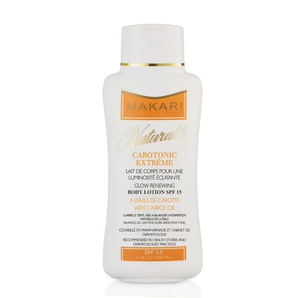 MAKARI Carotonic Extreme Body Lotion (17.6 oz) | Fights Excess Oil Production | Helps Fade Body Scars and Marks | Skin Brightening Formula | Helps Re