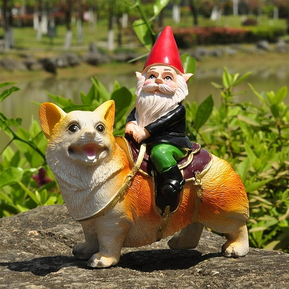 Christmas Decorations Garden Gnomes Resin Crafts Gnome Statue White Bearded Old Man Christmas Gift