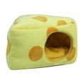thumbnail image 5 of Forma de pastel de dibujos animados Hamster Peluche cálido cama Cama pequeña mascota accesorio, 5 of 5