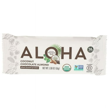 2X - Aloha Organic Coconut Chocolate Almond Plant-Based Protein Bar 1.98 oz