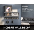 thumbnail image 2 of Soporte decorativo para llaves y correspondencia Rebee Vision Farmhouse Black, 2 of 6